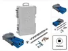 A collection of Kreg pocket-hole jig tools and accessories, including a storage case, jig, drill bits, screws, and a stop collar. Voir les images du produit