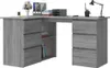 vidaXL Rohový psací stůl Grey Sonoma 145x100x76 cm výrobek Náhled obrázku produktu 3
