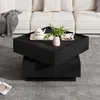 Merax Couchtisch 360° drehbar mit 2 Schubladen, moderne Produktbild-Vorschau 4