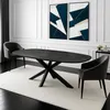 Zita Home - Table de salle à manger danoise ovale 180cm en Voir les images du produit 1