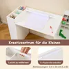 COSTWAY Kindertafelset met stoel, inklapbare tafel met Productafbeelding-voorbeeld 4
