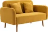 HOMCOM 2 Sitzer Sofa Couch mit 2 Wurfkissen gepolsterter Produktbild-Vorschau 10