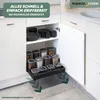 A kitchen cabinet with a pull-out drawer filled with food storage containers, showcasing organization and accessibility. Náhled obrázku produktu