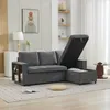 Sofa narożna Merax z schowkiem, sofa w kształcie litery L z Podgląd zdjęcia produktu 7