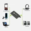 Diagram showing how a portable HiFi headphone amplifier connects to various audio sources like smartphones, MP3 players, and laptops, and outputs to headphones or speakers. Produktbild-Vorschau