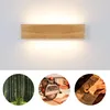 ZMH LED lampa ścienna wewnętrzna 10W 32CM drewniana góra Podgląd zdjęcia produktu 17