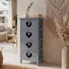 Forli komoda, szafka, 4 szuflady z serduszkami 70x29x25cm, Podgląd zdjęcia produktu 9