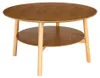 Miliboo - Beistelltisch rund aus hellem Holz D80 cm MALVA Produktbild-Vorschau 3