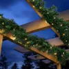 Kerstkrans met lichtketting en stekker, geschikt voor Productafbeelding-voorbeeld 7