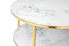 SalesFever Couchtisch rund | mit 2 Ablagen | Glasplatte Produktbild-Vorschau 7
