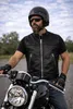 PAULGOS gilet in pelle biker cowl club waistcoat chopper Anteprima dell’immagine prodotto 11