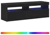 vidaXL TV skrinka čierny dubový vzhľad 120 x 35 x 40 cm Náhľad obrázku produktu 3