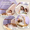 Musselin Hausbett Himmel Kinderzimmer Baumwolle mit Gold Produktbild-Vorschau 3