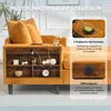 Multifunktionale Cord-Lounge mit Chaiselongue & großer Produktbild-Vorschau 5