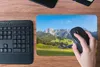 MuchoWow® Mauspad Mousepad Berg - Himmel - Wald 27x18 cm - Produktbild-Vorschau 4