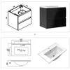 Waschtisch mit Unterschrank 60cm Alast Badmöbel Set Produktbild-Vorschau 4