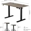 SENSE7 Výškově nastavitelný stůl Nojo 120 cm, dub, Náhled obrázku produktu 2