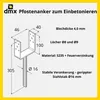 U Pfostenträger - Pfostenanker  - Pfostenträger zum Produktbild-Vorschau 3