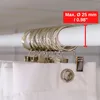Gardinenklemmen mit Ringen, 30 Pack, in Silber-Farben, Ø 25 Produktbild-Vorschau 5