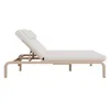 Chaise longue de jardin pour 2 personnes avec table Voir les images du produit 9