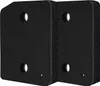 Two black foam filters with circular holes for mounting. Voir les images du produit