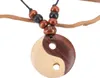 Ethno Holzschmuck, Halskette, Surferkette - Yin Yang, Produktbild-Vorschau 2