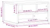 vidaXL Stojak na drukarkę biały 40x32x22,5 cm Materiał Podgląd zdjęcia produktu 8