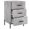 vidaXL Nachttisch Betongrau 40x40x66 cm Holzwerkstoff Produktbild-Vorschau 7