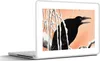 MuchoWow® Laptop Aufkleber Sticker Cover Vintage - Krähe - Produktbild-Vorschau 1