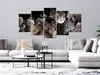 BLUMEN PÄONIEN ROSEN Acrylglasbild Modern Wandbild Glasbild Produktbild-Vorschau 1
