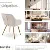 Chaise MARILYN en velours matelassé - taupe/or, Lot de 2 Voir les images du produit 7