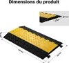 Wiltec Passe cables à 5 canaux, 930 x 540 x 55 mm, capacité Voir les images du produit 4