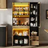 Küchenschrank Buffetschrank mit LED & Steckdosen Anrichte Produktbild-Vorschau 12