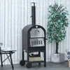 Outsunny Pizzaofen Outdoor Grillofen mit Schornstein Produktbild-Vorschau 2