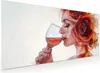 Küchenrückwand Spritzschutz Glas mit Motiv Weintrinkende Produktbild-Vorschau 1
