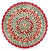 Servierplatte Lagan KaraKalam KR11 rot Ø 37 cm Plowplatte Produktbild-Vorschau 1