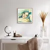 Gerahmtes Poster - Rahmen in heller Eiche - Aquarell Frau Produktbild-Vorschau 6