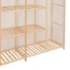 Kleiderschrank Weiß 173 x 40 x 170 cm Stoff Produktbild-Vorschau 4