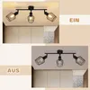 ZMH Deckenlampe Schwarz 3 Flamming E14 Deckenstrahler Produktbild-Vorschau 9