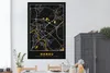 MuchoWow® Poster Hanau - Karte - Gold - Deutschland - Produktbild-Vorschau 2