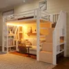 Flieks Etagenbett 90x200cm mit Regal, Hochbett mit Treppe Produktbild-Vorschau 1