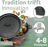 holz4home® Dutch Oven Set ohne Füße I 9L Feuertopf Produktbild-Vorschau 2