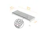 Metallstufe 700x240 mm | 25x2mm | verzinkt Gitterroststufen Produktbild-Vorschau 2