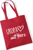 Huuraa Jutebeutel Uropa mit Herz 10 Liter Classic Red Produktbild-Vorschau 1