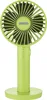 A lime green portable fan with a circular base and a cylindrical handle. Anteprima dell’immagine prodotto