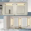 ZMH LED lampada a specchio bagno lampada a specchio 50CM Anteprima dell’immagine prodotto 6