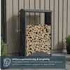 osoltus Brennholzregal Kaminholzregal Metall Anthrazit H Produktbild-Vorschau 7