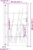 vidaXL Gartentor 100x175 cm Cortenstahl Gras-Design Produktbild-Vorschau 12