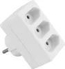 Steckdosenadapter McPower, 3 x Euro, Weiss Produktbild-Vorschau 1