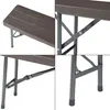 Set di 2 panche pieghevoli Lillestrøm. Struttura in metallo Anteprima dell’immagine prodotto 9